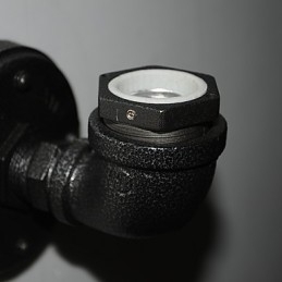 Simple Retro Industrial Iron Pipe Dekorativní nástěnné svítidlo Wall Fixture