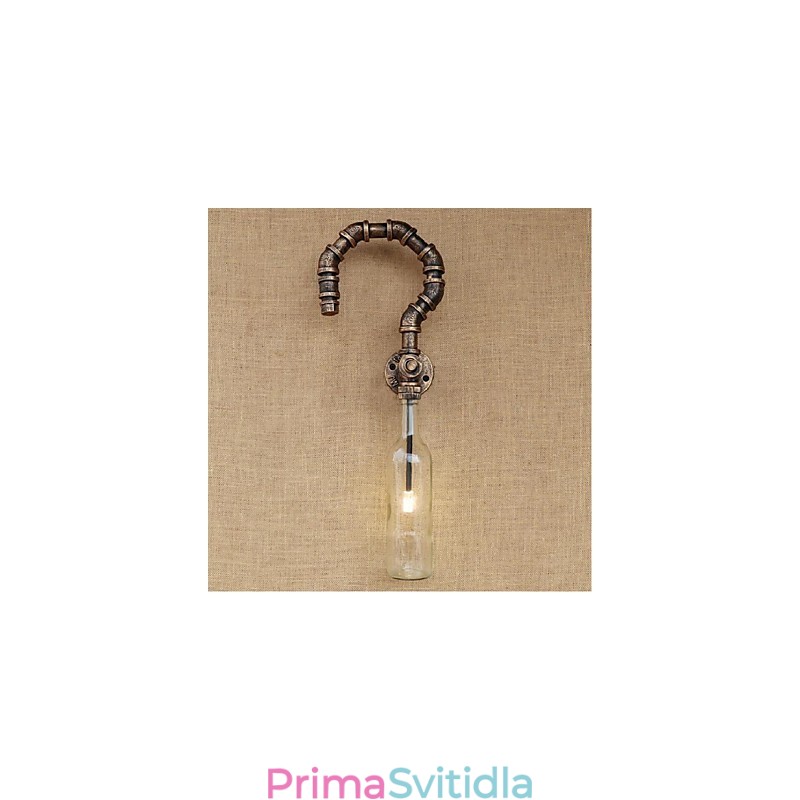 Retro American Village Kreativní průmysl Vítr Designer Nástěnná lampa Láhev na vodu Nástěnné světlo