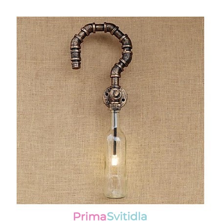 Retro American Village Kreativní průmysl Vítr Designer Nástěnná lampa Láhev na vodu Nástěnné světlo