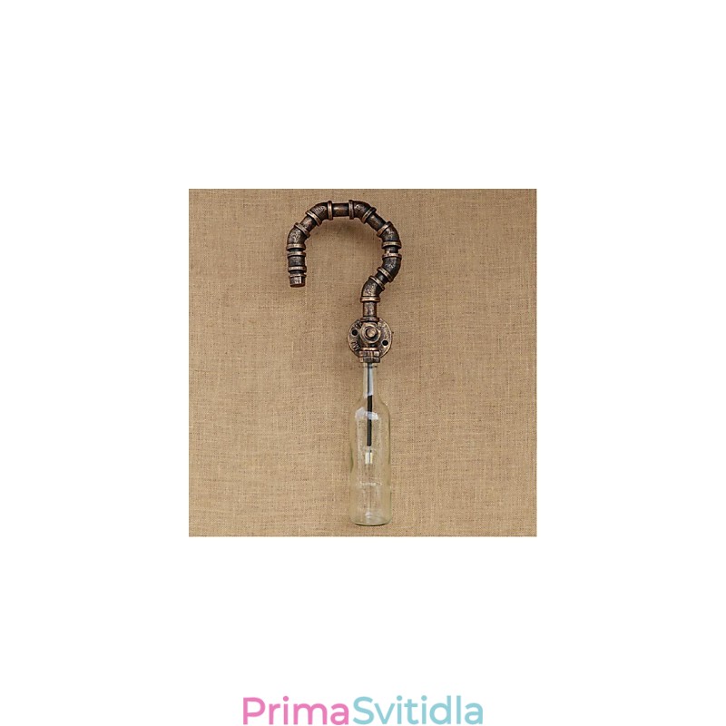 Retro American Village Kreativní průmysl Vítr Designer Nástěnná lampa Láhev na vodu Nástěnné světlo