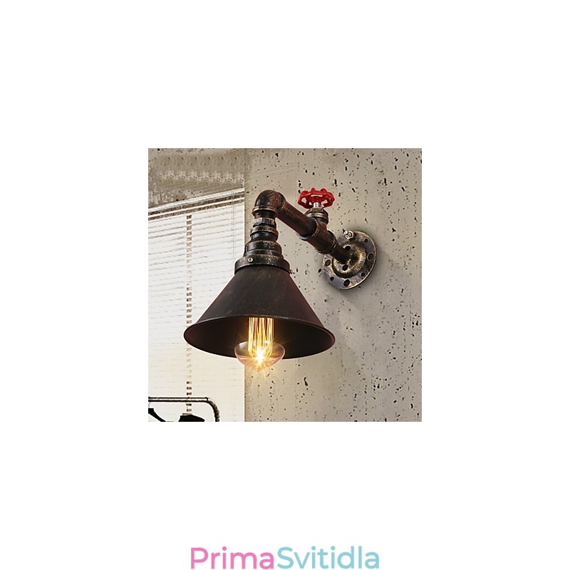 Nástěnná svítidla na vodní dýmku Retro průmyslový styl Kreativní Country Metal Restaurace Kavárna Bary Barový stůl Nástěnné svítidla