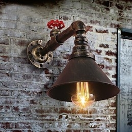 Nástěnná svítidla na vodní dýmku Retro průmyslový styl Kreativní Country Metal Restaurace Kavárna Bary Barový stůl Nástěnné svítidla