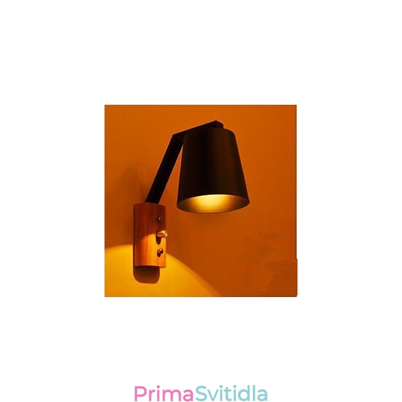 Spínač lampy s teplou dřevěnou železnou postelí Creative Personality s Nordic Corridor Study