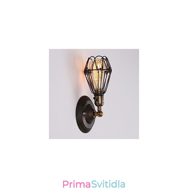 Retro průmyslový styl Country Kovová nástěnná světla Restaurace Kavárna Mini nástěnné svítidla