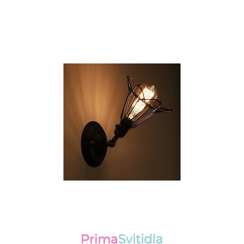 Retro průmyslový styl Country Kovová nástěnná světla Restaurace Kavárna Mini nástěnné svítidla