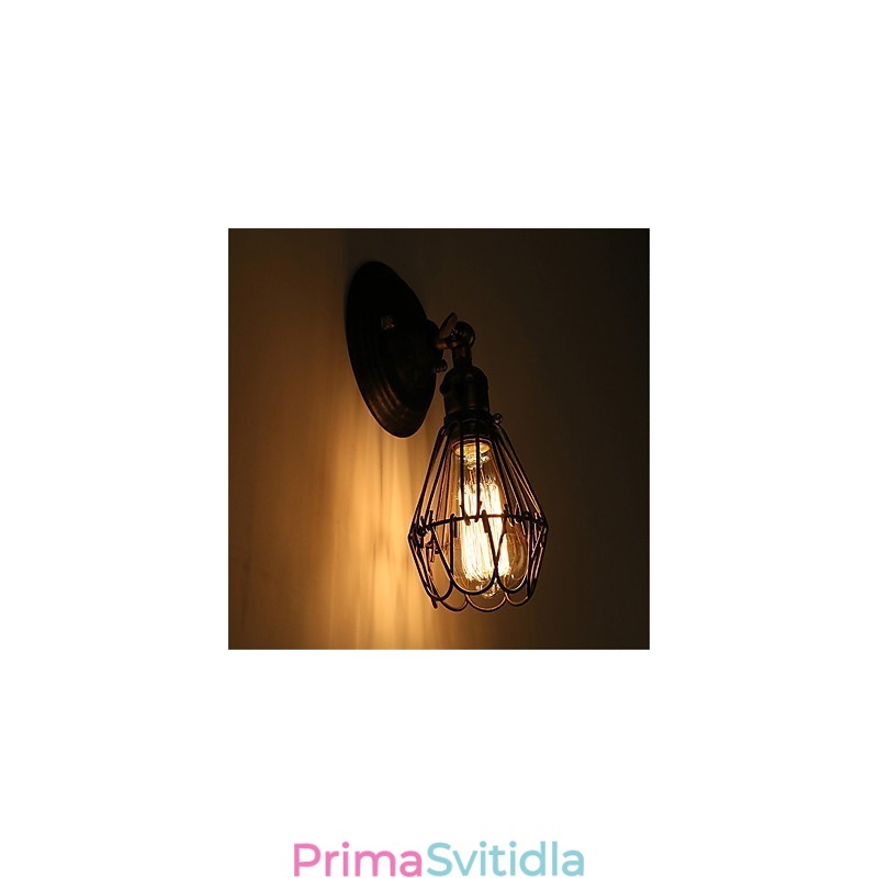 Retro průmyslový styl Country Kovová nástěnná světla Restaurace Kavárna Mini nástěnné svítidla