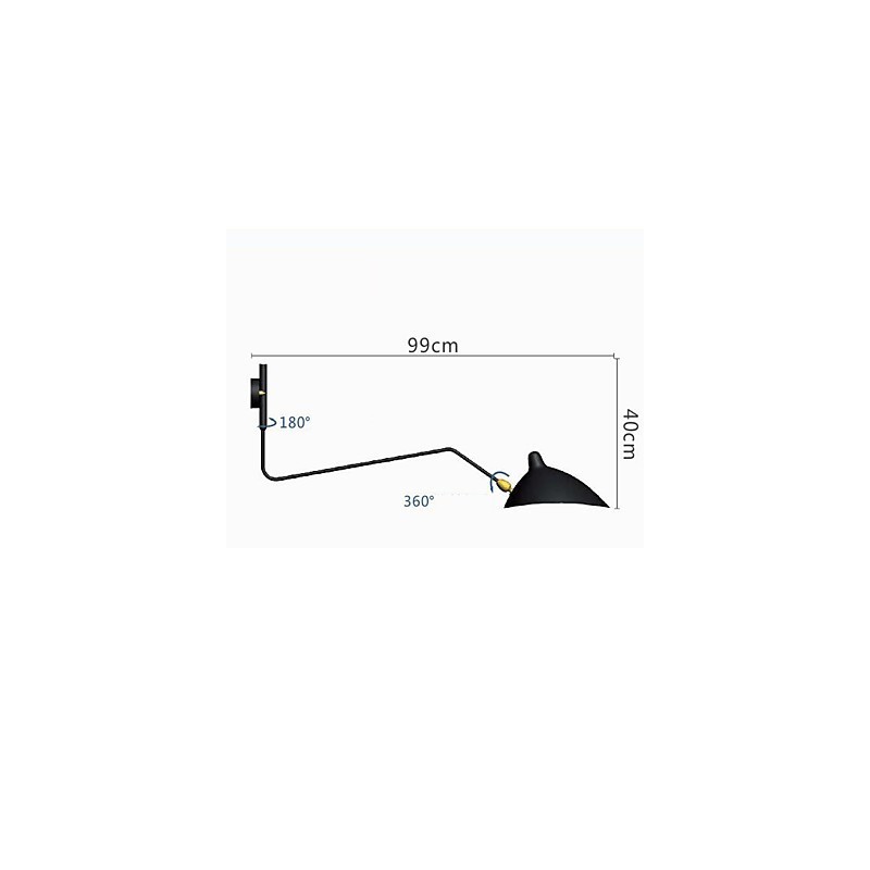Moderní současná malba pro Swing Arm Ambientní světlo Swing Arm Lights Nástěnné světlo