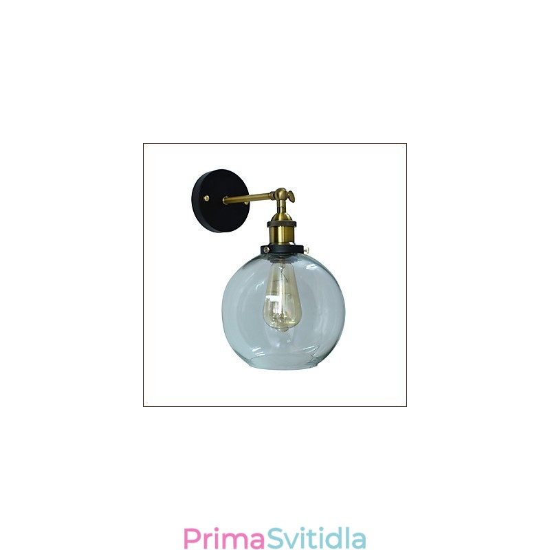 Železná nástěnná lampa Černá Jednoduchá retro nástěnná lampa Jednohlavá dekorativní nástěnná lampa evropského stylu
