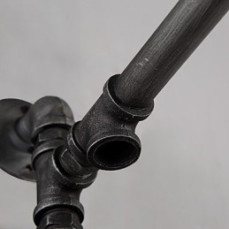Vintage Industrial Pipe Nástěnná svítidla s vypínačem Kreativní světla Restaurace Kavárna Bar Dekorační osvětlení S 1 světlem malovaným povrchem