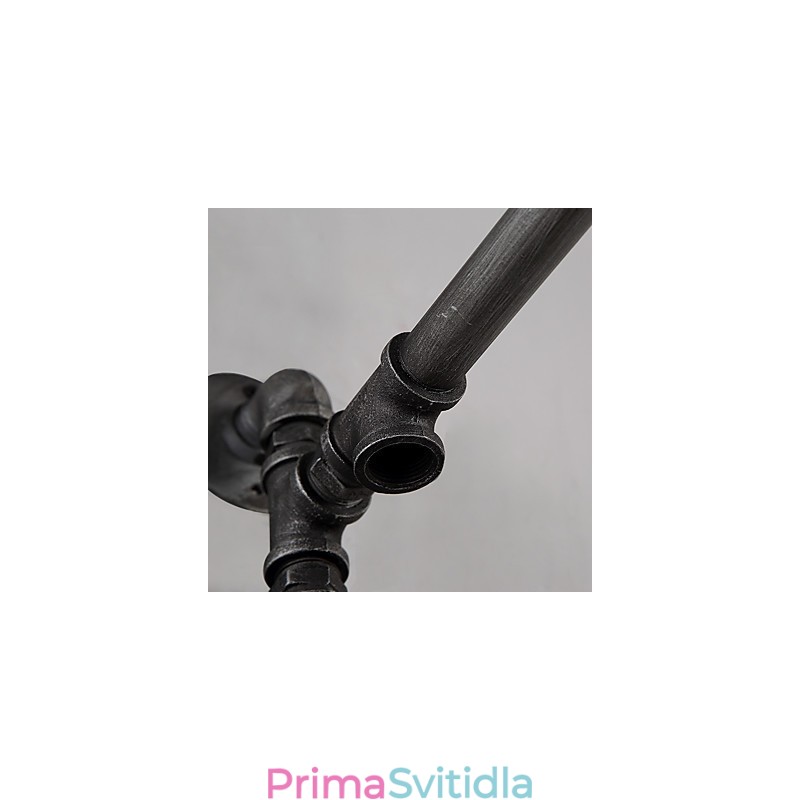 Vintage Industrial Pipe Nástěnná svítidla s vypínačem Kreativní světla Restaurace Kavárna Bar Dekorační osvětlení S 1 světlem malovaným povrchem