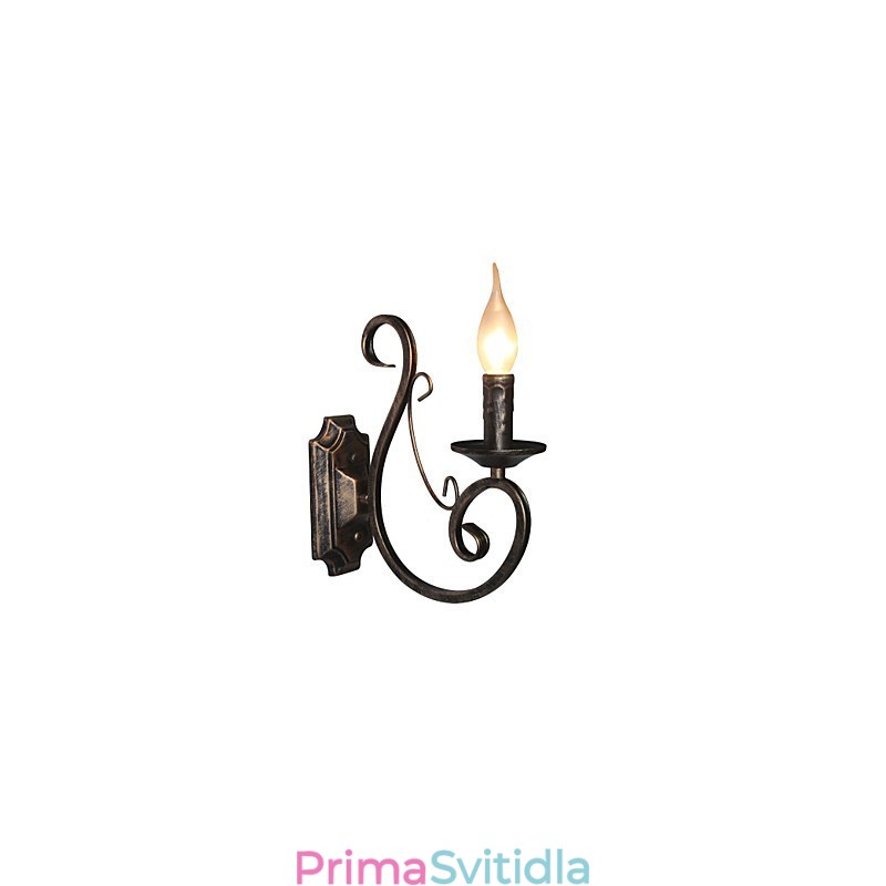 Mini retro nástěnná lampa předsíň Osvětlení nástěnné lampy ve tvaru kovové svíčky