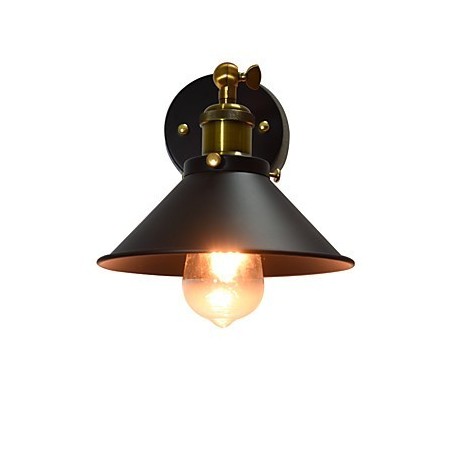 Paint Single Wall Iron Wall Lamp Němá černá lampa se světelným mečem na zdi Paint Single Wall Iron Wall Lamp Němá černá lampa se světelným mečem na zdi