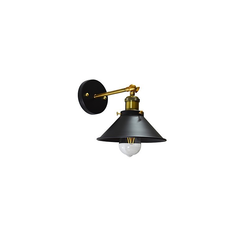 Paint Single Wall Iron Wall Lamp Němá černá lampa se světelným mečem na zdi