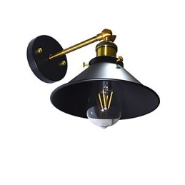 Paint Single Wall Iron Wall Lamp Němá černá lampa se světelným mečem na zdi