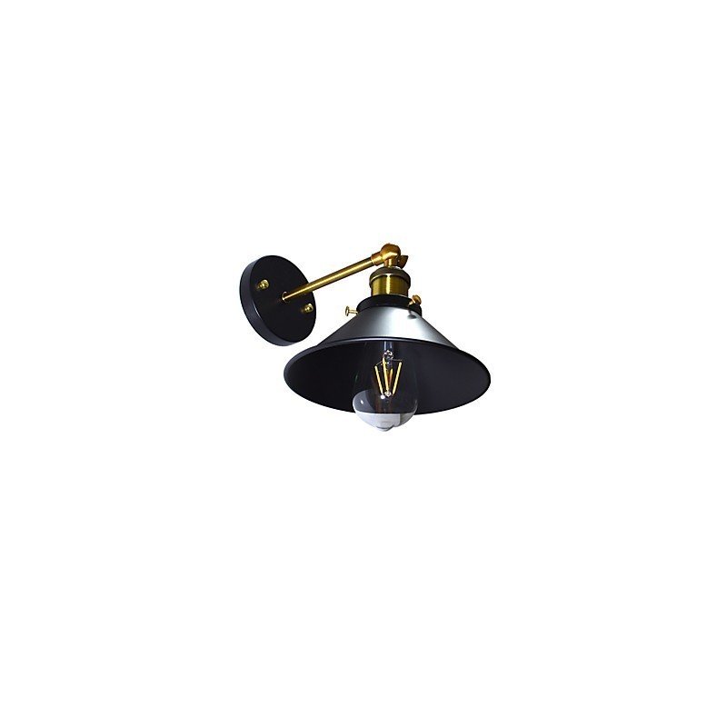 Paint Single Wall Iron Wall Lamp Němá černá lampa se světelným mečem na zdi