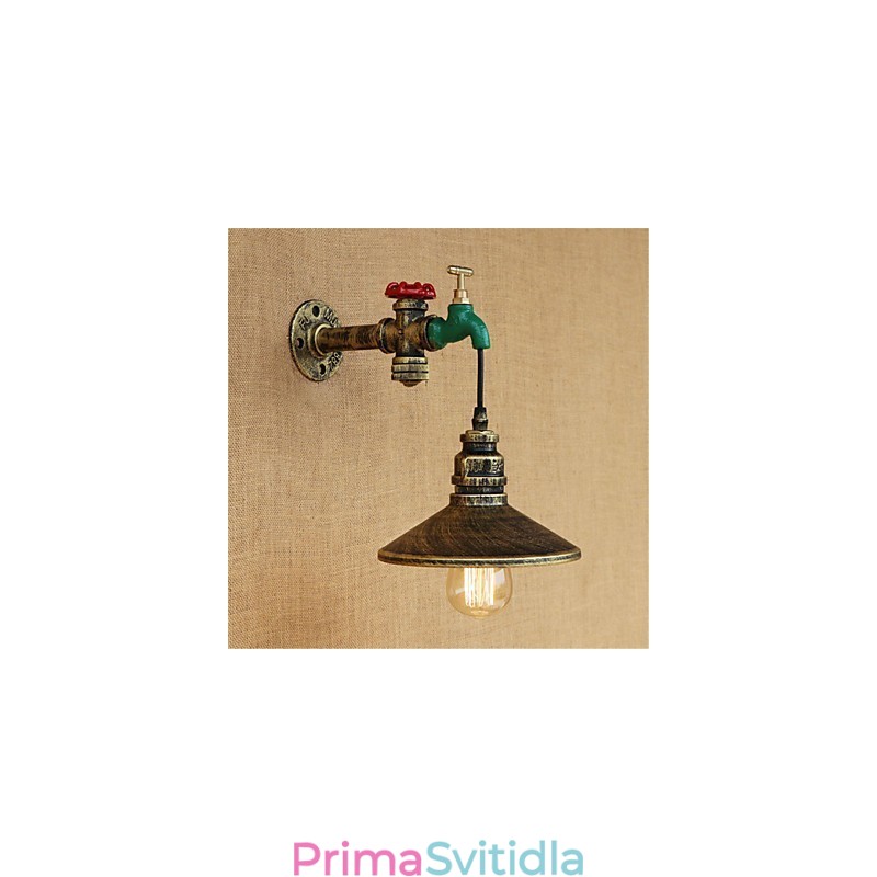 Novinkou ve venkovském stylu retro malba pro nástěnné svítidlo s okolním osvětlením v mini stylu