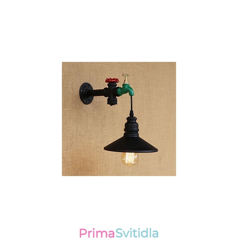 Novinkou ve venkovském stylu retro malba pro nástěnné svítidlo s okolním osvětlením v mini stylu