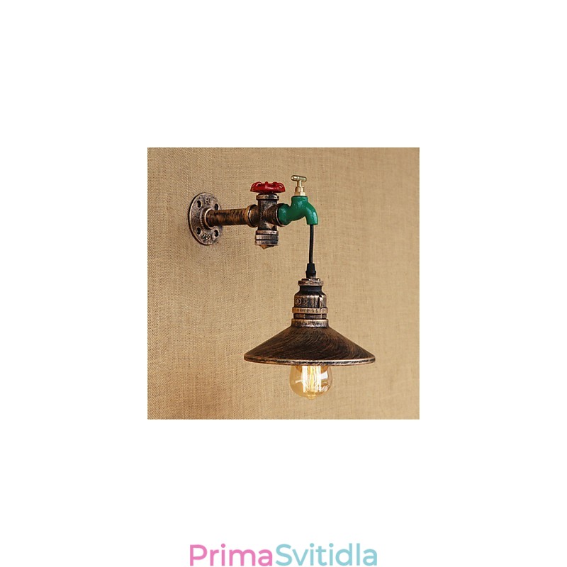 Novinkou ve venkovském stylu retro malba pro nástěnné svítidlo s okolním osvětlením v mini stylu