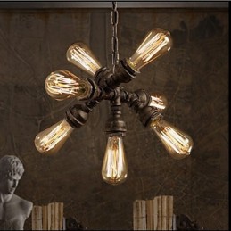 Americká průmyslová vodní dýmka Retro styl Wind 7 Light závěsný lustr