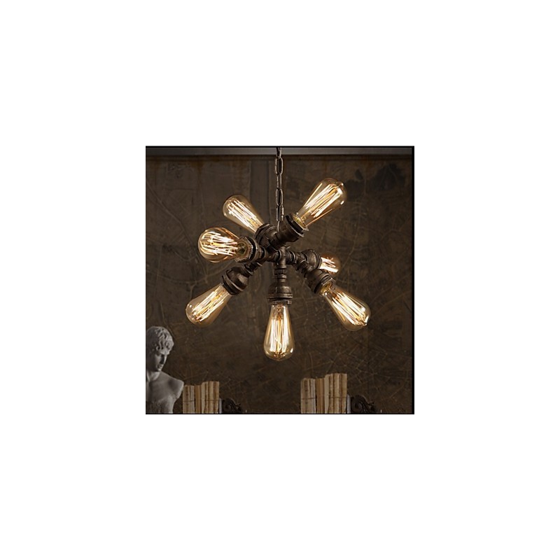 Americká průmyslová vodní dýmka Retro styl Wind 7 Light závěsný lustr