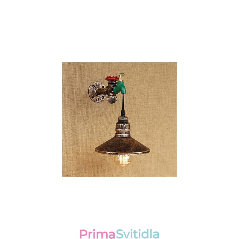 Novinkou ve venkovském stylu retro malba pro nástěnné svítidlo s okolním osvětlením v mini stylu