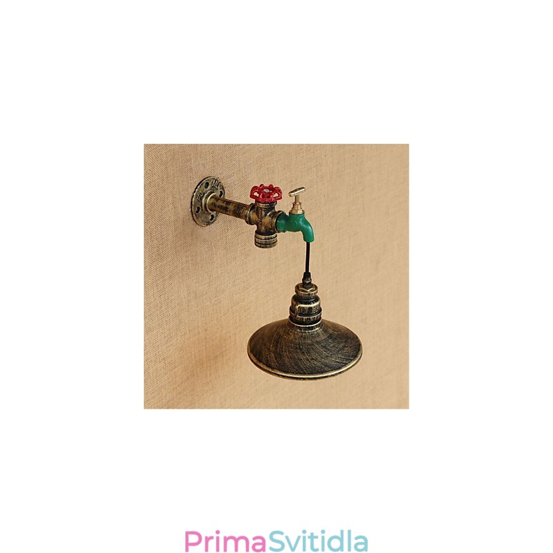 Novinkou ve venkovském stylu retro malba pro nástěnné svítidlo s okolním osvětlením v mini stylu