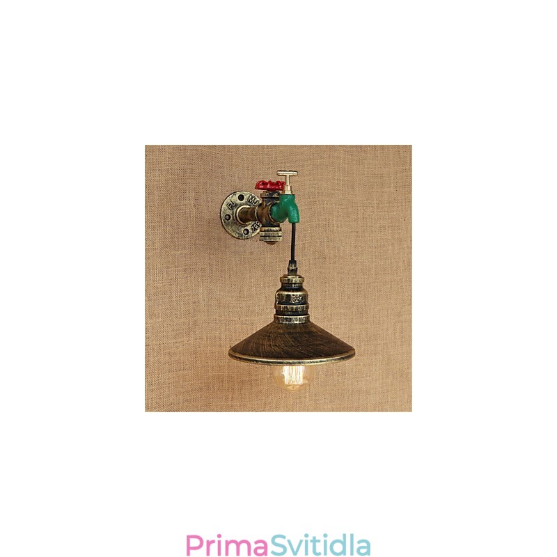 Novinkou ve venkovském stylu retro malba pro nástěnné svítidlo s okolním osvětlením v mini stylu