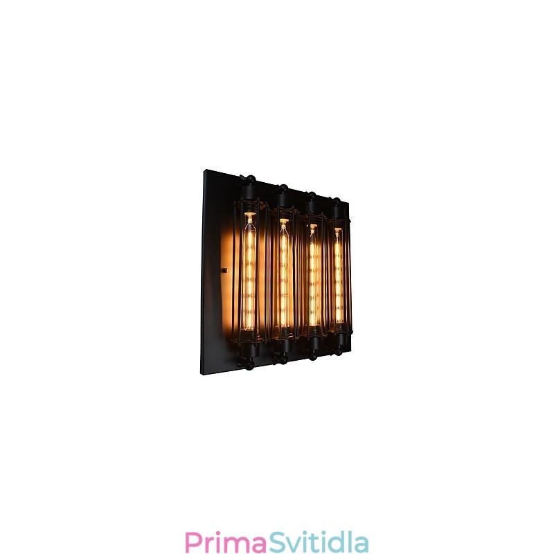 Nástěnné svítidlo Nástěnná svítidla Nástěnná železná nástěnná lampa 4 v jedné nástěnné lampě