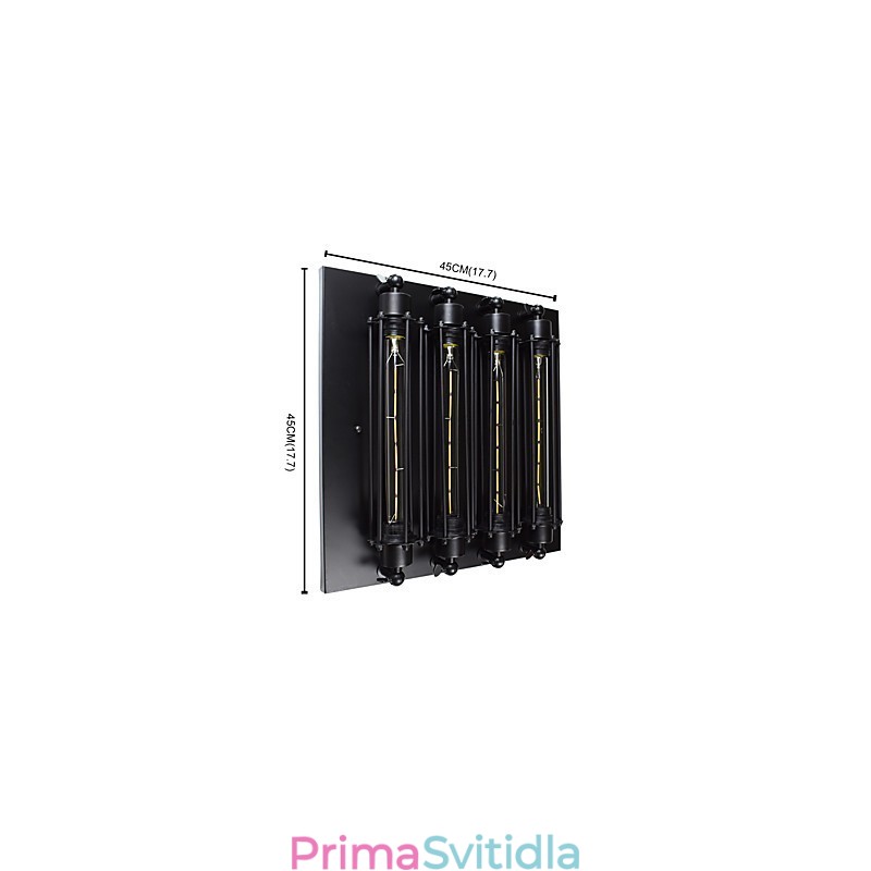 Nástěnné svítidlo Nástěnná svítidla Nástěnná železná nástěnná lampa 4 v jedné nástěnné lampě