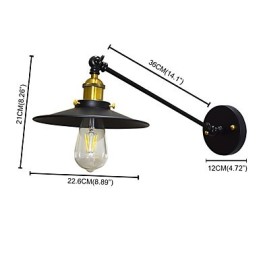 Buzz Wall Iron Wall Lamp Němý černý světelný meč lampa na zdi