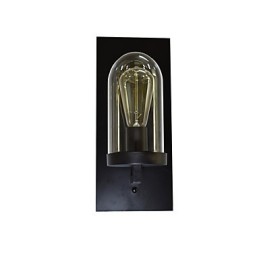 Malovaná ocelová nástěnná lampa němá černá americká káva dekorace retro nástěnná lampa světelný meč na zdi