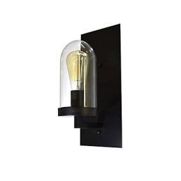 Malovaná ocelová nástěnná lampa němá černá americká káva dekorace retro nástěnná lampa světelný meč na zdi