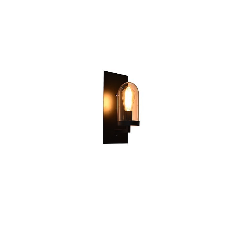 Malovaná ocelová nástěnná lampa němá černá americká káva dekorace retro nástěnná lampa světelný meč na zdi