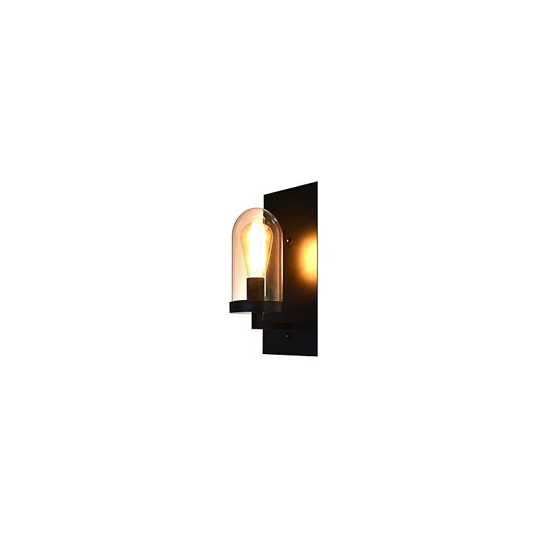 Malovaná ocelová nástěnná lampa němá černá americká káva dekorace retro nástěnná lampa světelný meč na zdi