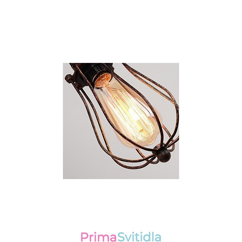 Industriální retro železná nástěnná lampa Creative Personality Lift Kladka Wall Lamp