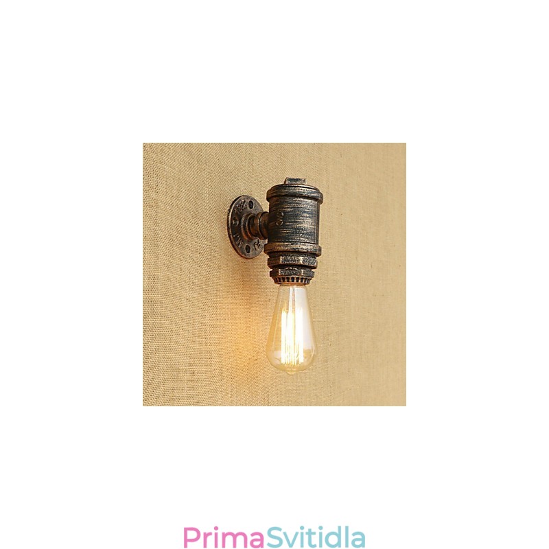 Funkce country retro malby pro nástěnné svítidlo s okolním osvětlením v mini stylu