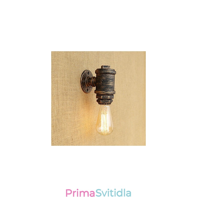 Funkce country retro malby pro nástěnné svítidlo s okolním osvětlením v mini stylu