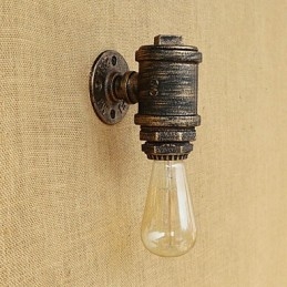 Funkce country retro malby pro nástěnné svítidlo s okolním osvětlením v mini stylu