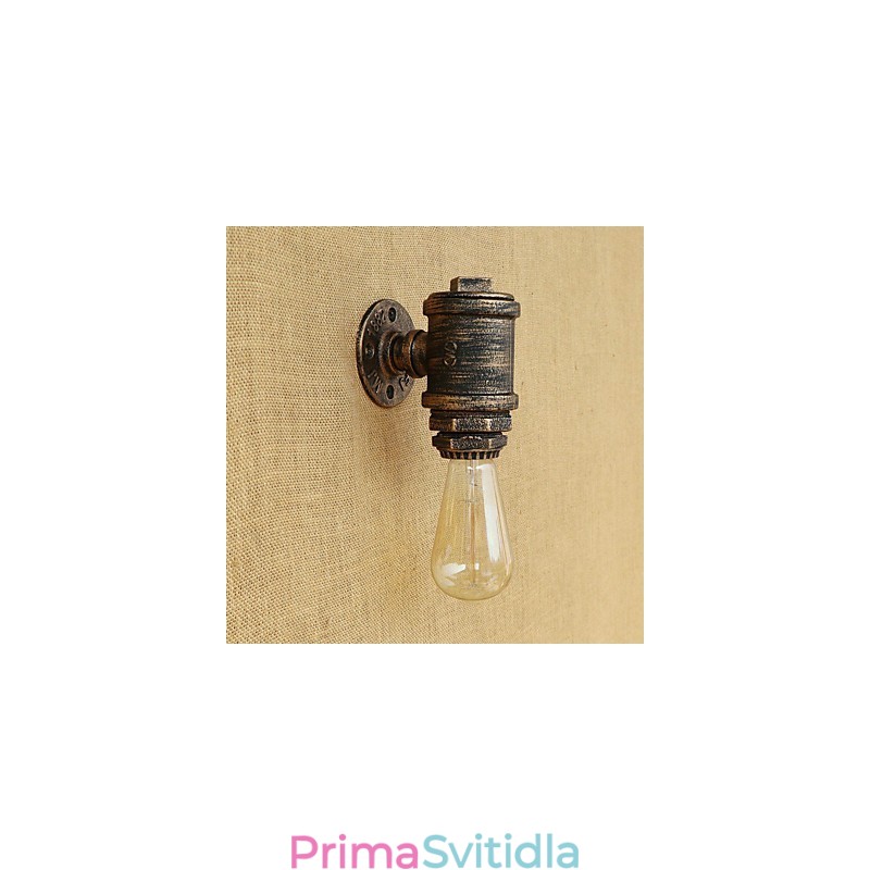 Funkce country retro malby pro nástěnné svítidlo s okolním osvětlením v mini stylu