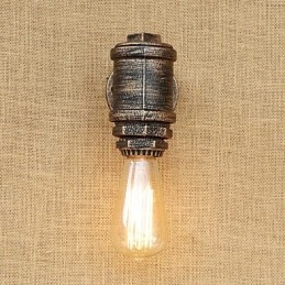 Funkce country retro malby pro nástěnné svítidlo s okolním osvětlením v mini stylu