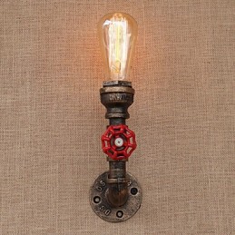 Funkce country retro malby pro nástěnné svítidlo s okolním osvětlením v mini stylu