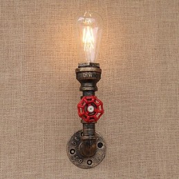Funkce country retro malby pro nástěnné svítidlo s okolním osvětlením v mini stylu
