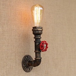 Funkce country retro malby pro nástěnné svítidlo s okolním osvětlením v mini stylu