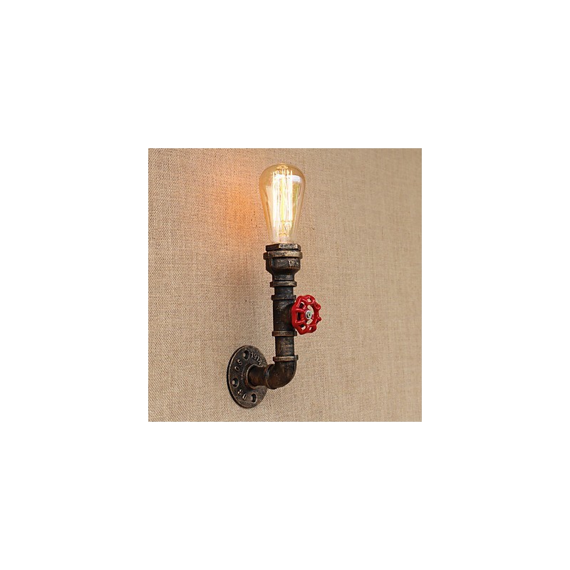 Funkce country retro malby pro nástěnné svítidlo s okolním osvětlením v mini stylu