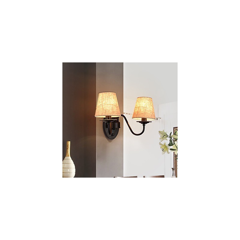 Rustikální Lodge Jednoduché Vintage Malba Funkce Ambient Light Wall Sconces Wall Light