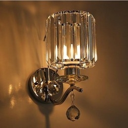 Moderní moderní galvanicky pokovené křišťálové nástěnné svítidlo Uplight Wall Sconces