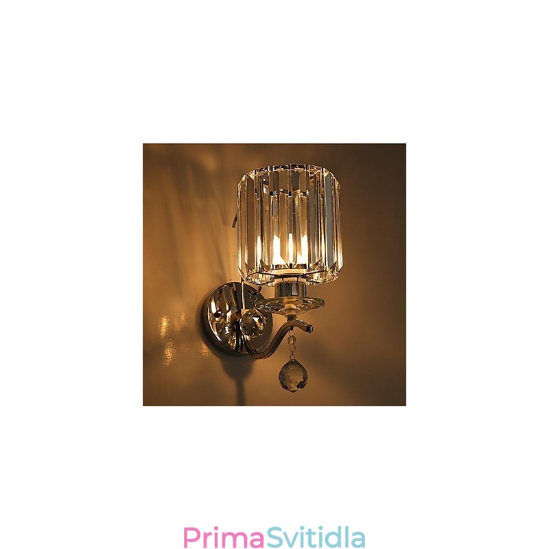 Moderní moderní galvanicky pokovené křišťálové nástěnné svítidlo Uplight Wall Sconces