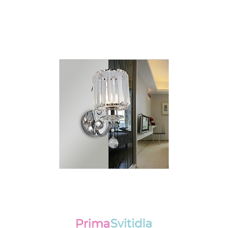 Moderní moderní galvanicky pokovené křišťálové nástěnné svítidlo Uplight Wall Sconces