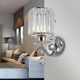 Moderní moderní galvanicky pokovené křišťálové nástěnné svítidlo Uplight Wall Sconces