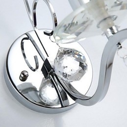Moderní moderní galvanicky pokovené křišťálové nástěnné svítidlo Uplight Wall Sconces